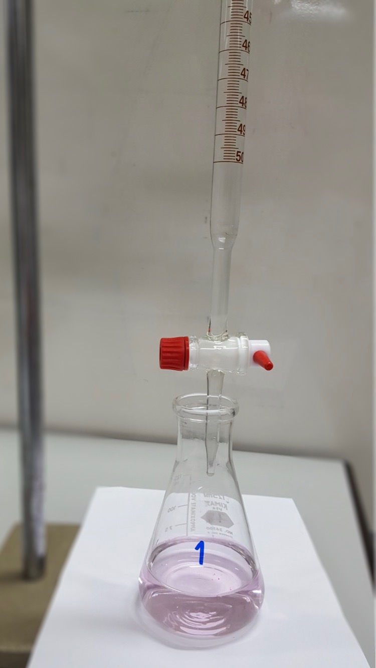 A titration. Acids are useless until you can say how strong they are.