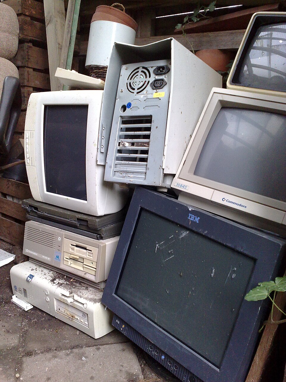 Discarded machines. Not everything on this ladder is worth climbing back up.
