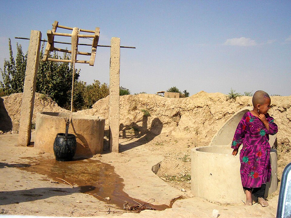 An open dug well