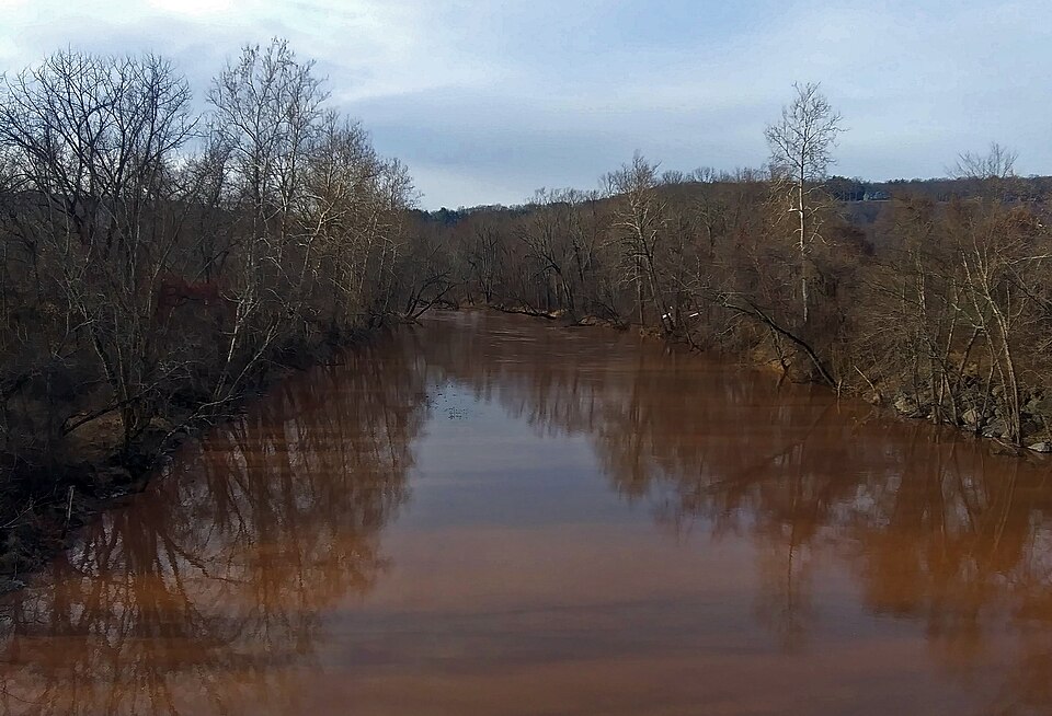 A turbid river